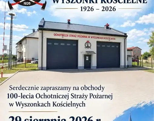 Utrudnienia na drodze gminnej podczas obchodów 100-lecia OSP Wyszonki Kościelne