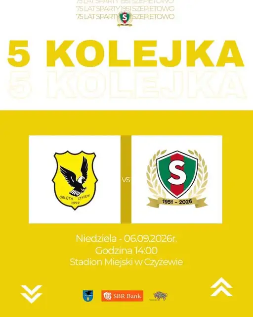 Sparta Szepietowo zagra w Czyżewie w 5. kolejce ligowej