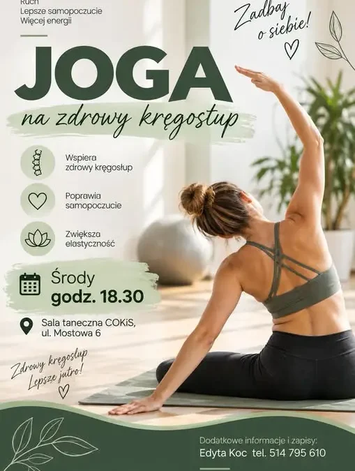 Środa z jogą w COKiS – zadbaj o ciało i umysł