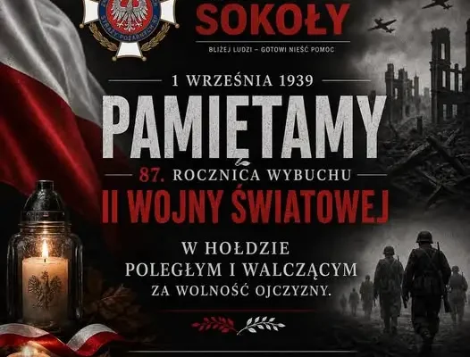 Rocznica wybuchu II wojny światowej – OSP Sokoły oddaje hołd bohaterom
