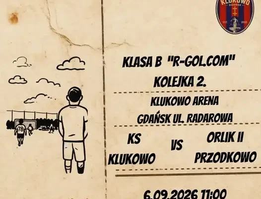 Mecz ligowy: Orlik II Przodkowo zagra w Klukowie