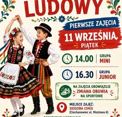 Ciechanowiec: ruszają bezpłatne zajęcia taneczne w COKiS