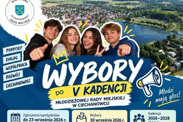 Ruszają wybory do Młodzieżowej Rady Miejskiej w Ciechanowcu – kandydaci mogą się zgłaszać do 23 września