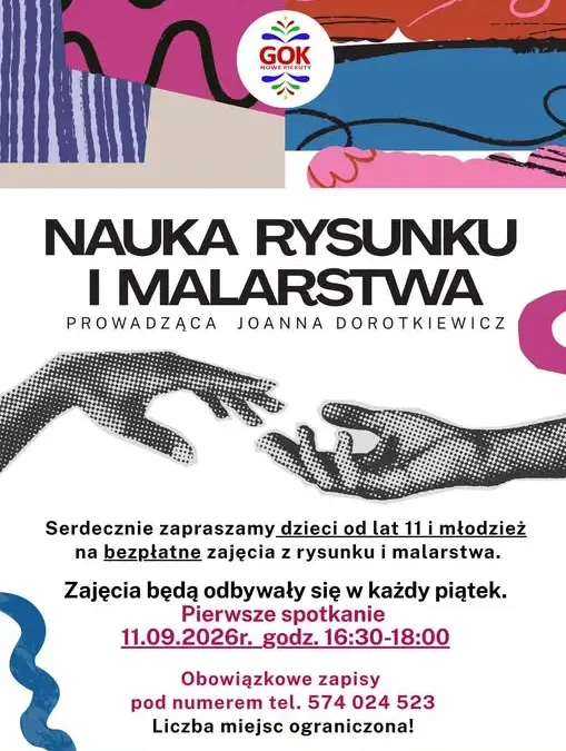 Darmowe warsztaty plastyczne w Nowych Piekutach – ruszają zapisy