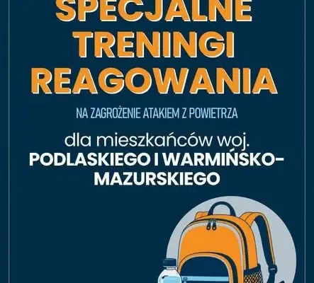 Treningi reagowania na atak z powietrza w Kobylinie-Borzymach
