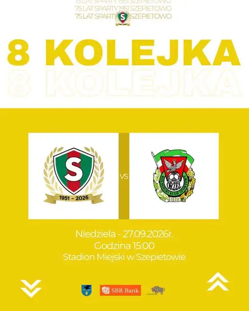 Sparta Szepietowo zagra z Orłem Kolno w 8. kolejce ligi