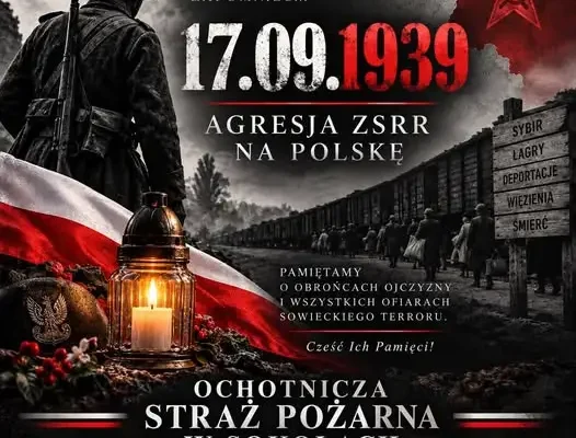 87. rocznica sowieckiej agresji na Polskę – strażacy z Sokołów oddali hołd ofiarom
