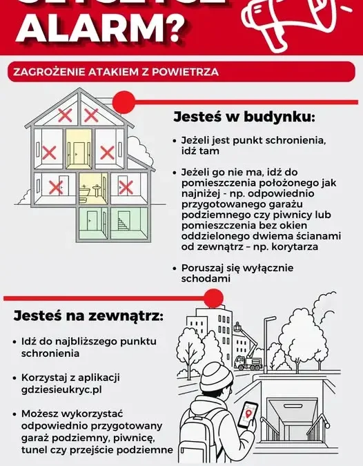 Alarm w woj. lubelskim i podkarpackim – sprawdź, jak się zachować