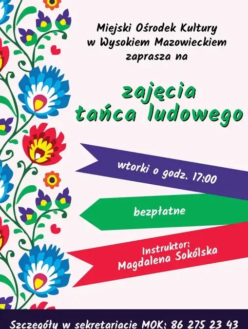 Taniec ludowy w MOK Wysokie Mazowieckie – nowy nabór od października