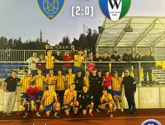 Juniorzy B1 Unii Ciechanowiec wygrywają z Włókniarzem Białystok 4:0