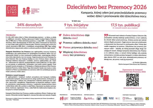 Powiat wysokomazowiecki włącza się w kampanię „Dzieciństwo bez Przemocy 2026”