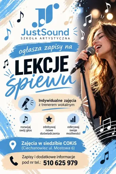 Lekcje śpiewu w Ciechanowcu – instruktorka Justyna Rainko-Sulich w The Voice of Poland