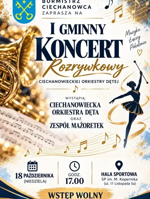 I Gminny Koncert Rozrywkowy w Ciechanowcu – Orkiestra Dęta i Mażoretki